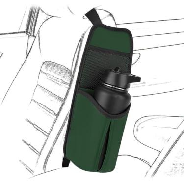 Imagem de Linkidea Organizador de garrafa de água lateral para assento de carro compatível com garrafa Yeti Rambler de 850 g/1,020 g, Hydro Flask 947 g/1,134 g, bolsa suspensa de armazenamento lateral do