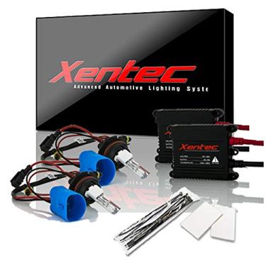 Imagem de Xentec 9007 (HB5/9004) Hi/Lo(LowXenon, HighHalogen) 6000K Pacote de lâmpada de xenon com reator fino EP7DC 55W (Ultra Branco)