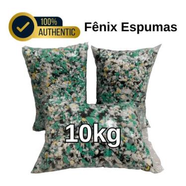 Imagem de Flocos de Espuma 10 kg,Confortavel,Macia,Flexível e Reciclada para Enc