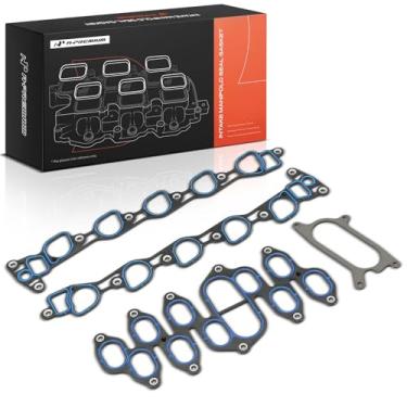 Imagem de A-Premium Kit de junta de vedação do coletor de admissão adequado para Ford E-350 Econoline Super Duty 1997-1998 Conjunto de juntas do coletor de admissão do motor, 6,8L V10 GAS SOHC naturalmente