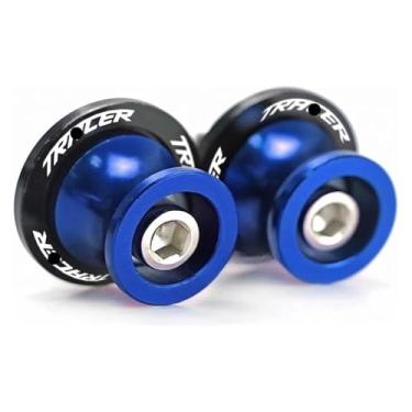 Imagem de Carretéis de braço oscilante para motocicleta Tracer Parafusos de suporte M6 Acessórios de motocicleta de alumínio CNC compatíveis com Y&AMAHA Tracer7 Tracer9 900 700 7 9 GT (azul)