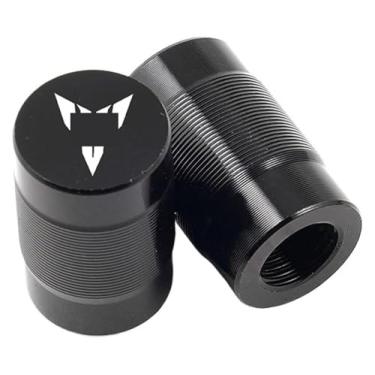 Imagem de Compatível com MT09 MT07 MT10 MT03 MT 09 07 03 10 MT-07 MT-09 MT-10 SP Tracer 2022 2023 2024 Acessórios de motocicleta Tampas de válvula de pneu (M Preto)