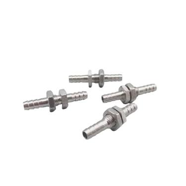 Imagem de 1 peça 4 mm 6 mm 8 mm 10 mm 12 mm 14 mm 16 mm 19 mm anteparo de mangueira de aço inoxidável 304 tubo farpado acoplador adaptador de conector (10 mm)