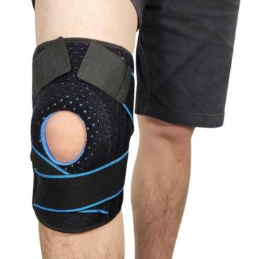 Imagem de Joelheira em gel acolchoado de compressão ortopédica ajustável
