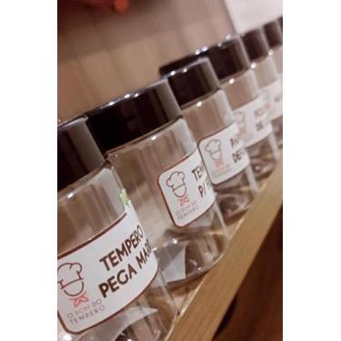 Imagem de KIT C/ 3 POTES PARA TEMPEROS E CONDIMENTOS TAMPA TRIPARTIDA 250 ml C/ 