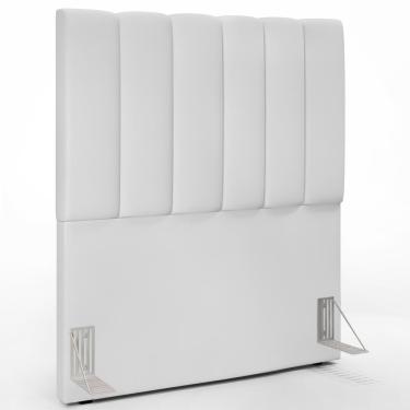 Imagem de Cabeceira Cama Box Solteiro 100 cm Dália W01 Facto Branco - Lyam Decor