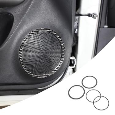 Imagem de Aotumcer Capa de anel de alto-falante de áudio para painel de porta de carro interior compatível com Infiniti ESQ Nissan Juke 2011 2012 2013 2014 2015 2016 2017 2018 2019 Infiniti ESQ Nissan Juke