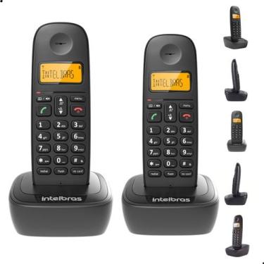Imagem de Telefone Sem Fio Com Ramal Adicional Intelbras Alcance 50 a 300M Combo