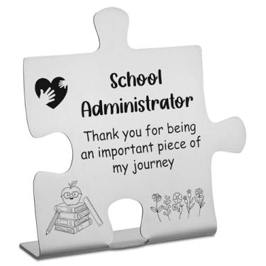 Imagem de Presentes de agradecimento do administrador escolar, presente de agradecimento para administradores escolares, presentes de agradecimento da equipe principal de colegas de trabalho, placa de decoração