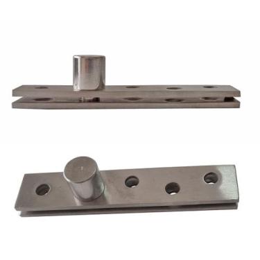 Imagem de Dobradiça Pivô Pino Porta Pivotante 150kg Aço Inox 304 Canto - Facil N