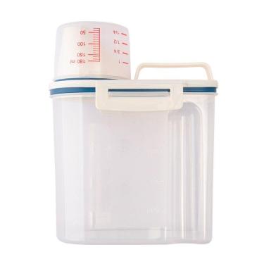 Imagem de Pote Hermético Com Medidor Plástico Pp 1,5 Litros Clink