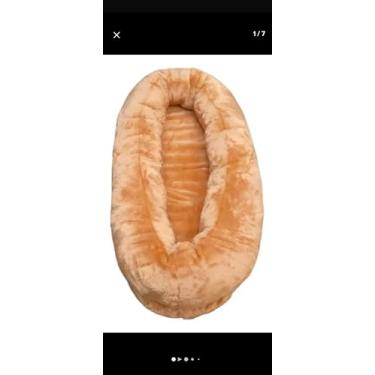 Imagem de Puff Ninho,de Dormir Cama Adulto macio E Confortável G (CARAMELO)