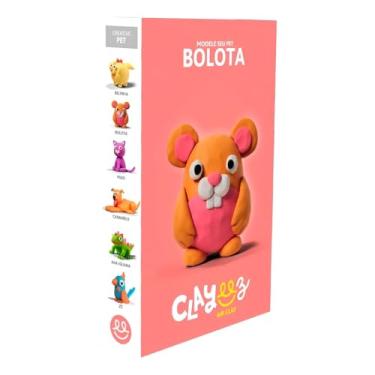 Imagem de kit Massa de Modelar Gelele Monte Personagens Pet Premium, Personagens Animais em Massinha,(BOLOTA) Não atóxico.