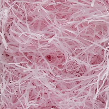 Imagem de Papel cortado enrugado almofada de grama para Natal, casamento, aniversário, dama de honra, noivado, artesanato, caixas de presente, sacos de enchimento, decoração, 100 ml, rosa claro