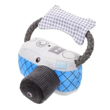 Imagem de Angoily Brinquedo interativo para cães com câmera estridente para treinamento de dentição de cães, cor brilhante, fácil de envolver, brinquedo de animal de estimação para exercícios físicos e mentais