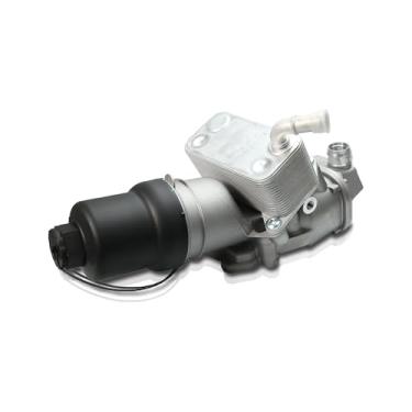 Imagem de Sprwinautummer 06F115397K Conjunto de caixa de filtro de radiador de óleo de alumínio com refrigerador de óleo compatível com AUDI A1 A3 A4 A6 TT Quattro VW GOLF JETTA PASSAT Seat Skoda 2.0T