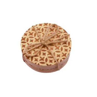 Imagem de Porta Copo Bambu 10Cm 4 Peças - Dynasty