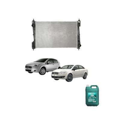 Imagem de Kit Radiador Punto 1.6/1.8 2008 + Água Desmineralizada RadiadorNAQ 5LT