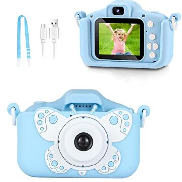 Imagem de Brinquedos de Câmera para Meninas 3 a 8 Anos Filmadora Digital Infantil com Capa Silicone Macio Cartunizado Aniversário Festival - Cartão SD 32G Incluído