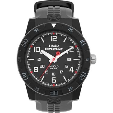 Imagem de Timex Relógio masculino T49831 Expedition robusto analógico com pulseira de resina preta