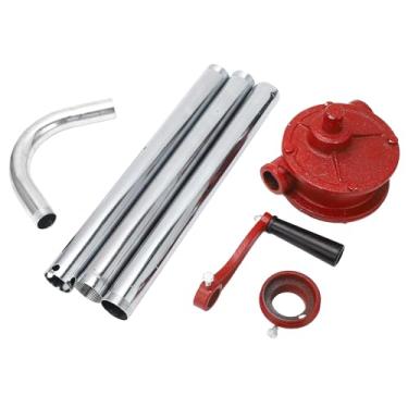 Imagem de Bomba de transferência manual Bomba de combustível de tambor de manivela rotativa Eficiente e confiável Taxa de fluxo de 50Lmin Distância de bombeamento de 1,5 m para barco,