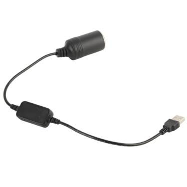 Imagem de ZJchao Usb para 12v Isqueiro do Carro Soquete Conversor Adaptador Cabo de Alimentação Seu Carro Eletrônica Com Porta Usb Preto Pvc 1pc