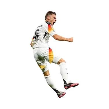 Imagem de Pôster De Retrato De Jogador De Futebol Moderno Impressão Em Tela Pint