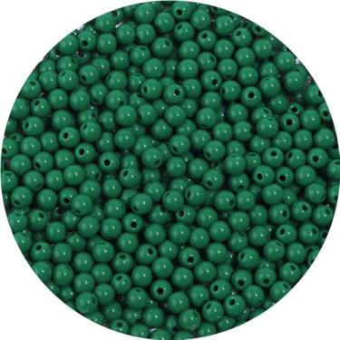 Imagem de 1100 peças 6 mm contas de acrílico lisas redondas para artesanato contas espaçadoras com orifício para pulseira faça você mesmo, colar, brincos, chaveiro, joias, suprimentos artesanais, verde escuro