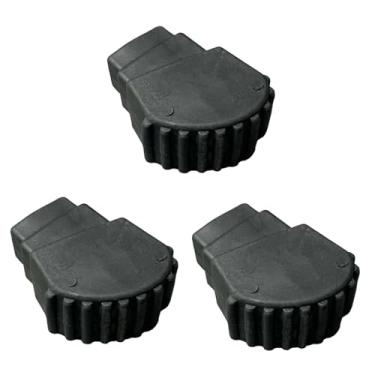 Imagem de MERIGLARE Conjunto de 3 Pés de Borracha para Suporte de Bateria - Manutenção e Substituição - Fácil Instalação - Absorção de Impacto - Protetor de Pernas -, Style E