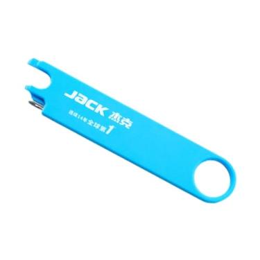 Imagem de Fenteer Passador de linha azul, leve, para costura, artesanato e bordado. Fácil de usar. Kit de acessórios para costura.