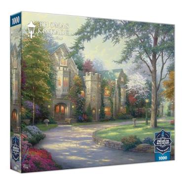 Imagem de Ceaco - Sapphire Select - Thomas Kinkade - Além do Portão do Verão - Quebra-cabeça de 1000 peças - Desafiador e Diversão - Placa de quebra-cabeça de costas azuis - Caixa de presente - Pôster de