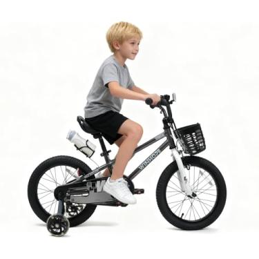 Imagem de WinHope Kids Bike, 14 Inch Toddler Bicycle with Removable Training Wheels and Dual Brakes, Children Bike for Beginner with Adjustable Seat and Headlebar for 3-5 Years Boys Girls, Multiple Colors