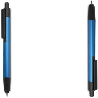 Imagem de Caneta Esferográfica Retrátil em Plástico, Escrita Azul, 0.5mm, Ambidestra, 1 Unidade design moderno para estudos (Kit 2 Azul)