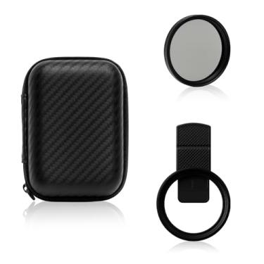 Imagem de Kit de filtro de lente polarizadora circular de encaixe (CPL) de 52 mm – Filtro de câmera de telefone profissional para iPhone 17–11 e câmeras DSLR compatíveis