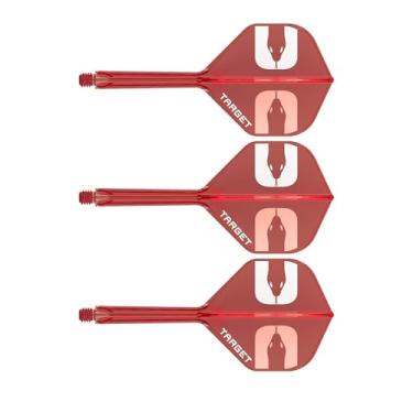 Imagem de Target Darts Sistema de voo e eixo Nathan Aspinall "ASP" K-Flex, vermelho | Nº 2 Kflex – Voos e eixos All-in-One K Flex médios (33 mm), acessórios profissionais para dardos