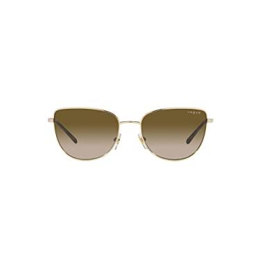 Imagem de Vogue Eyewear Óculos de sol femininos Vo4233s Butterfly, Marrom dégradé, 54 mm