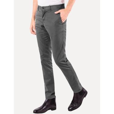 Imagem de Calça Tommy Hilfiger Masculina de Sarja Brooklyn Cinza Chumbo-Masculino