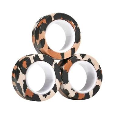 Imagem de Conjunto De Anéis Magnéticos Coloridos 3 Peças Brinquedo Antiestresse 