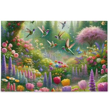 Imagem de Quebra-cabeças chiques personalizados com estampa de leão majestoso 500 peças para cenário adulto, arte floral, exclusivo, divertido, adulto, brinquedo, tecnologia, jogos, quebra-cabeça, presentes, 52