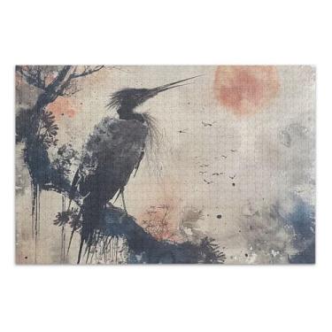 Imagem de Quebra-cabeça Jigsaw 500 peças para adultos Hsuan Tao Original Bird Game Puzzle presentes divertido para adultos arte floral animal, 51 x 35 centímetros