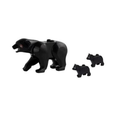 Imagem de Conjunto De Blocos De Montar De Animais: Cabra, Elefante, Urso, Crocod