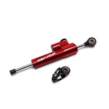 Imagem de AEHON Estabilizador de direção de amortecedor CNC para motocicleta, controle de segurança invertido linear com suporte para YZF R6 2006-2017 YZFR1 kit de montagem (RED YZFR6)
