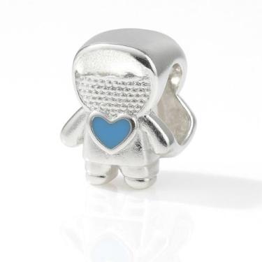 Imagem de Berloque Charms Prata Maciça 925 Para Pulseira Menino - Lojas La&Ny Pr