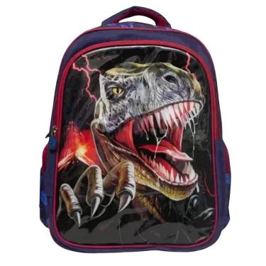 Imagem de Mochila de Costas Dinossauro Raptor para Meninos Reforçada Resistente - Dinossauro Raptor - Yins Brasil