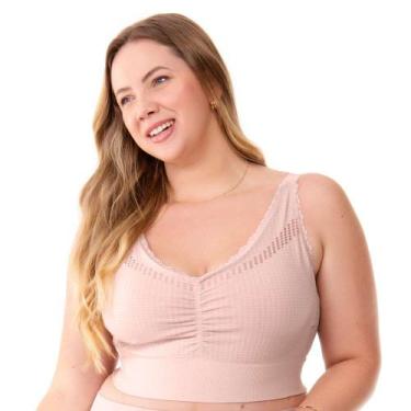 Imagem de Top jacquard sem costura com bojo removível Plus Blush - Trend, G1