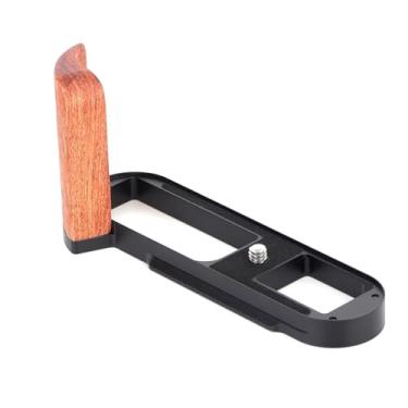 Imagem de Cabo de câmera de madeira para câmera Leica Q2 Arca-Swiss placa de base de alumínio (jacarandá)