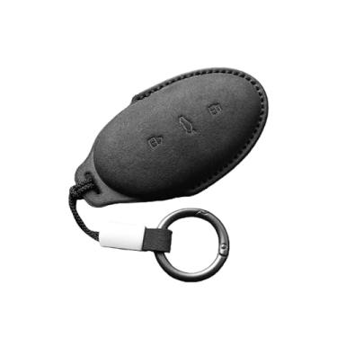 Imagem de Luxo macio camurça caso chave do carro escudo compatível com subindo r7 f7 er6 pro versão preto verde saco à prova de choque acessórios fashoin(Black-1)