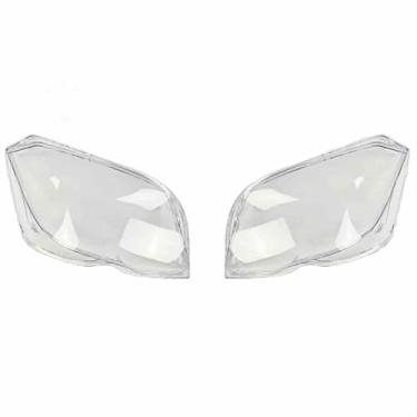 Imagem de Lente de revestimento de farol, compatível com benz glk x204 glk200 glk260 glk300 glk350 2013-2015, substituição de vidro abajur primário(A Pair)