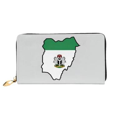 Imagem de XLLingL Carteiras de cartão de crédito impressas, bolsas longas de couro femininas, carteiras com zíper, carteira de viagem simples