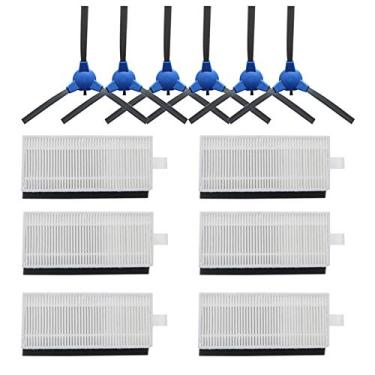 Imagem de Pano de esfregão de filtro de escova lateral adequado para Conga Excellence 1090 robô aspirador de pó peças acessórios kit de substituição acessórios de vassouras/1351 (kit 1)